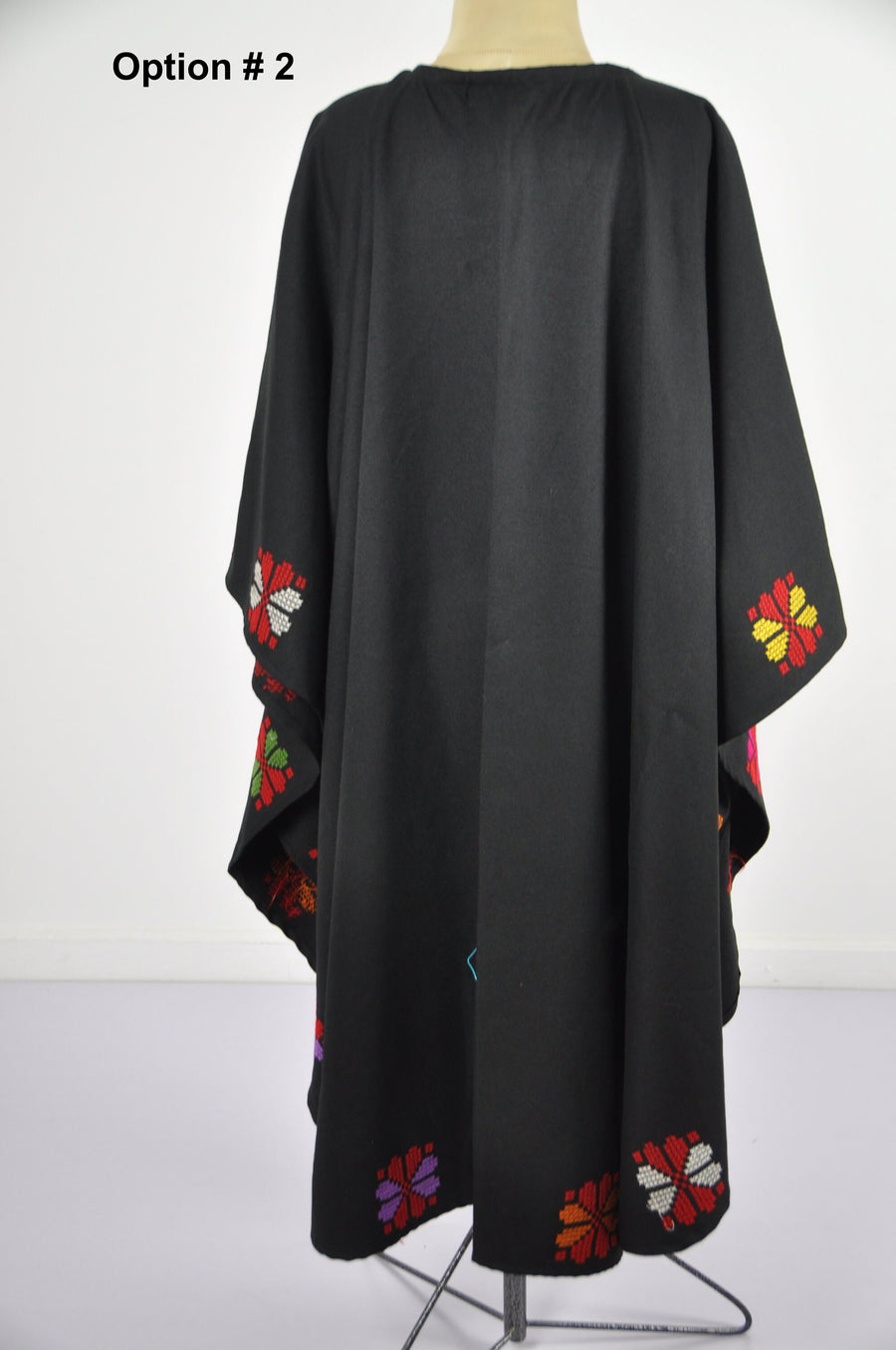 Bedouin embroidered hooded wool coat cloak, Morocco vintage, Boho cloak, Winter cloak, hooded cape, hooded shawl, winter wool cloak,