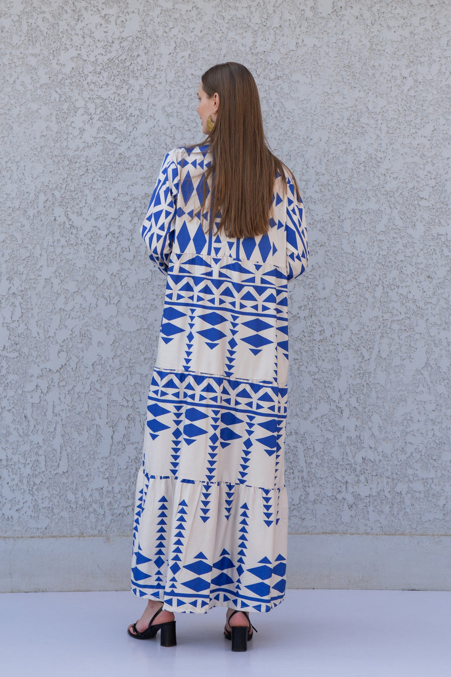 Beautiful blue print kaftan dress, caftans for women, Boho Kaftan dress, Caftans for women, long summer kaftan, kaftans, caftan