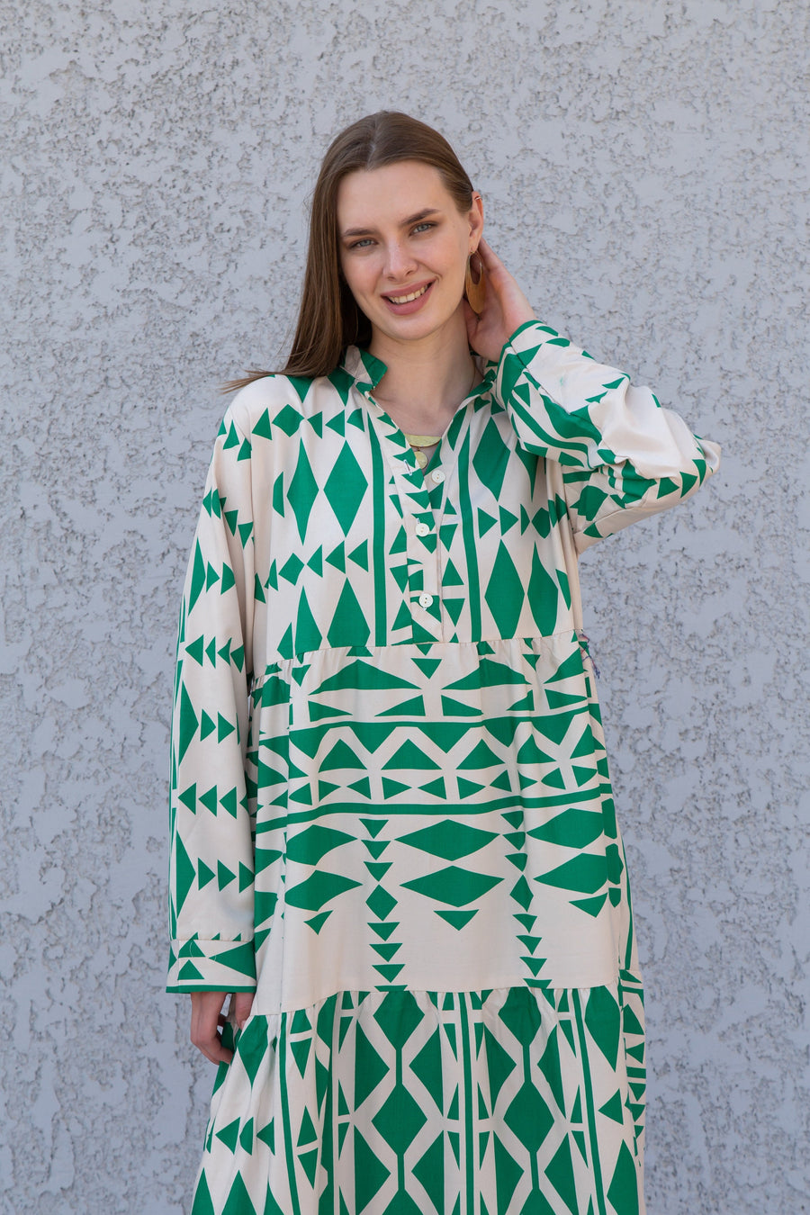 Beautiful Green print kaftan dress, caftans for women, Boho Kaftan dress, Caftans for women, long summer kaftan, kaftans, caftan