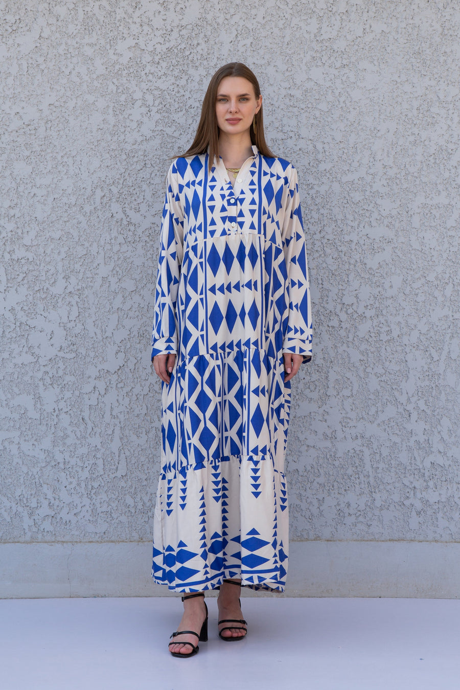 Beautiful blue print kaftan dress, caftans for women, Boho Kaftan dress, Caftans for women, long summer kaftan, kaftans, caftan