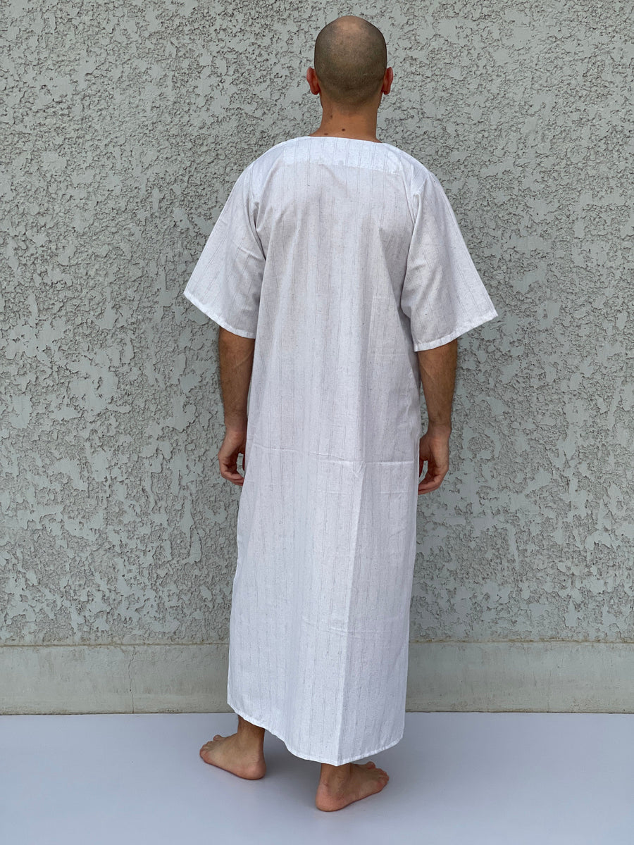 Men's Summer Kaftan, Short sleeve Men's kaftan, Cotton men caftan, caftans for men, men clothing, gift for men, husband gift, gift for him