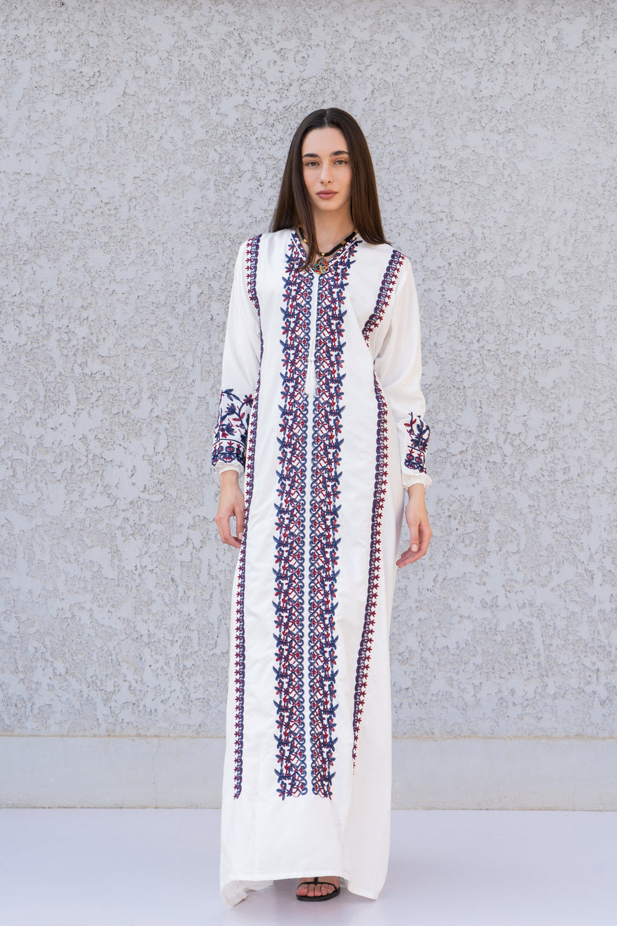 Chic White embroidered cotton Caftan, caftans for women, Kaftans, embroidered Caftan dress, Caftan maxi dress, Caftans for women, Caftans