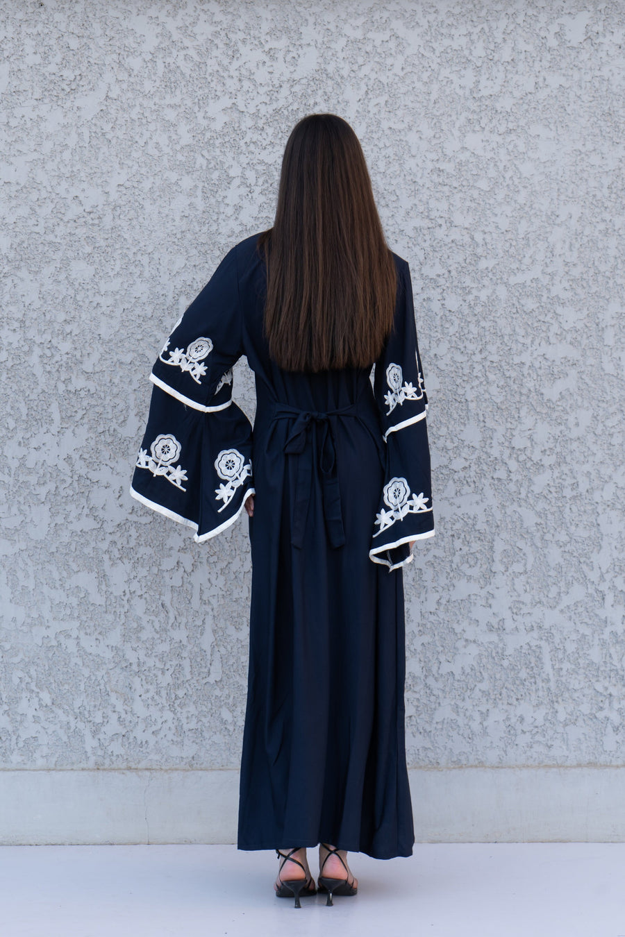 Navy Blue wedding embroidered Kaftan maxi dress, Kaftan maxi, Cotton caftan women, caftan, Chic embroidered caftan, Egyptian cotton