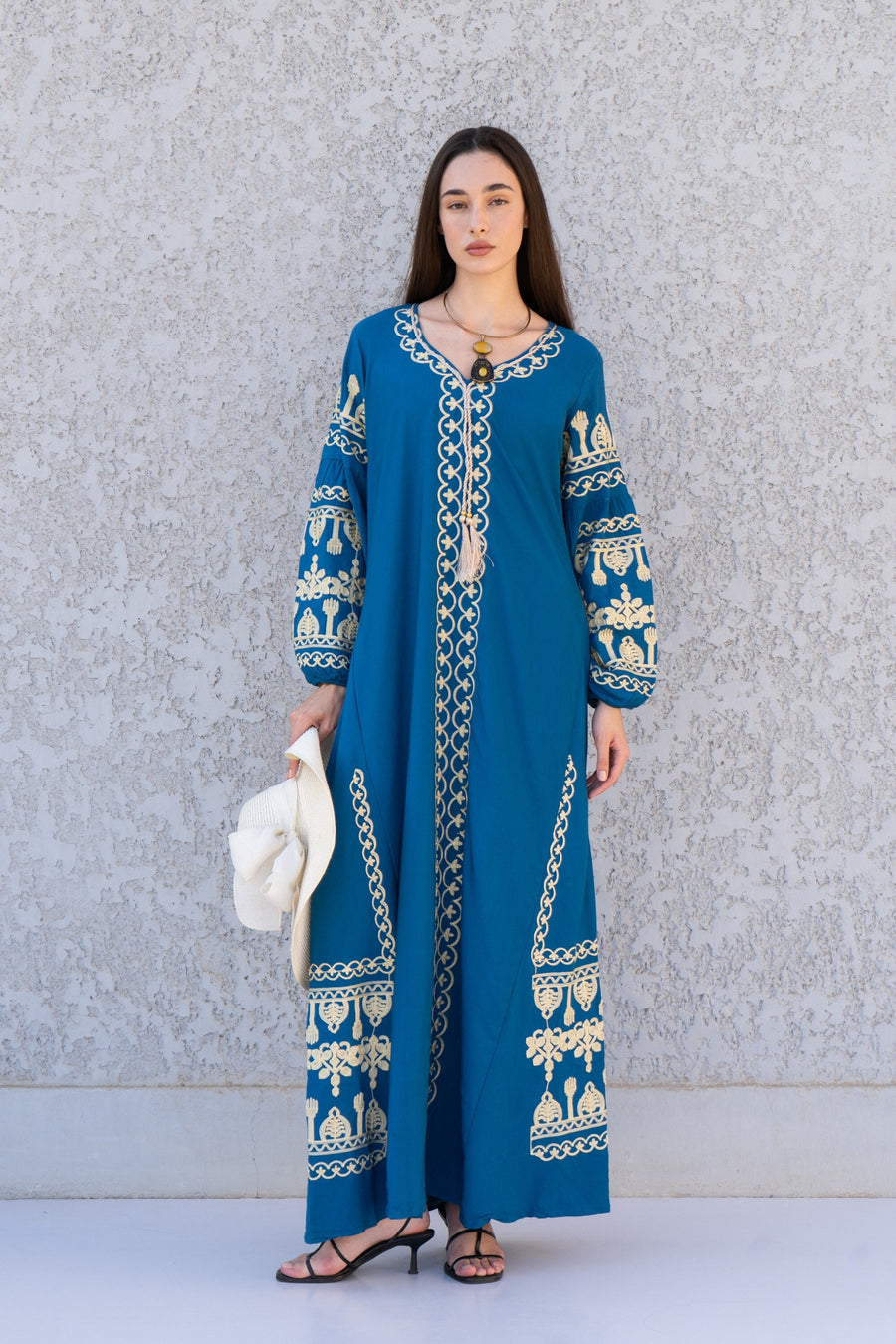 Blue caftan