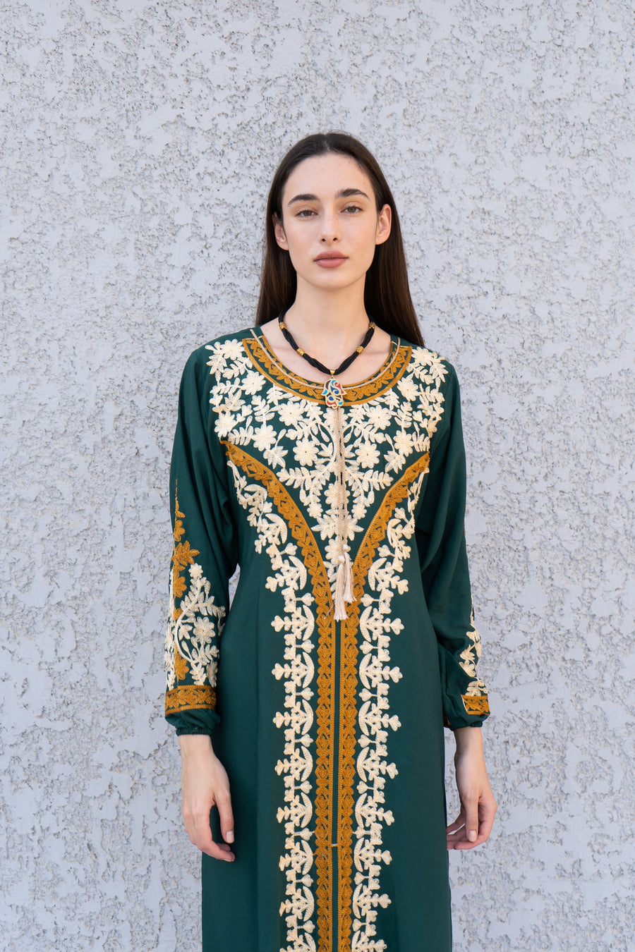 Chic Green gold embroidered Caftan, caftans for women, Kaftans, embroidered Caftan dress, Caftan maxi dress, Caftans for women, Caftans