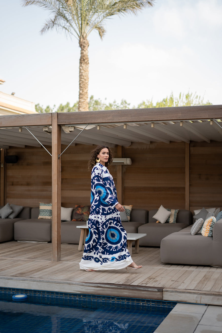 Beautiful blue print kaftan dress, caftans for women, Boho Kaftan dress, Caftans for women, long summer kaftan, kaftans, caftan