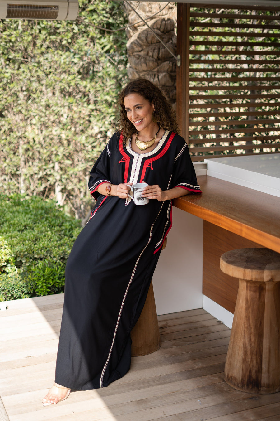 Elegant Moroccan Navy Blue hand embroidered caftan for women, caftan, women's kaftan, free size Kaftan, Summer Kaftan, cotton Caftans