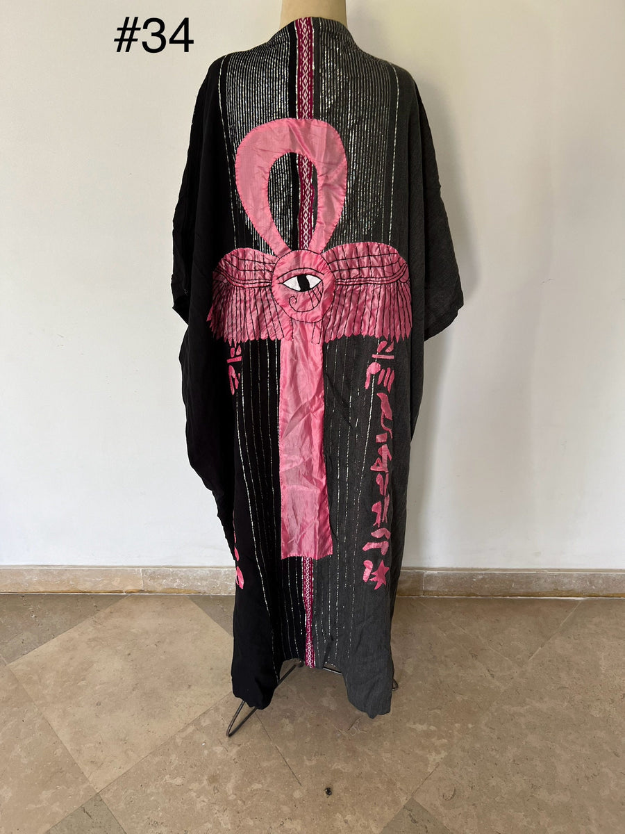 Hamsa black hand loomed Abaya, Black Wool abaya for women, embroidered Abaya, Abayas, Embroidered Kimono, Kimonos for women, Gypsy Kimonos