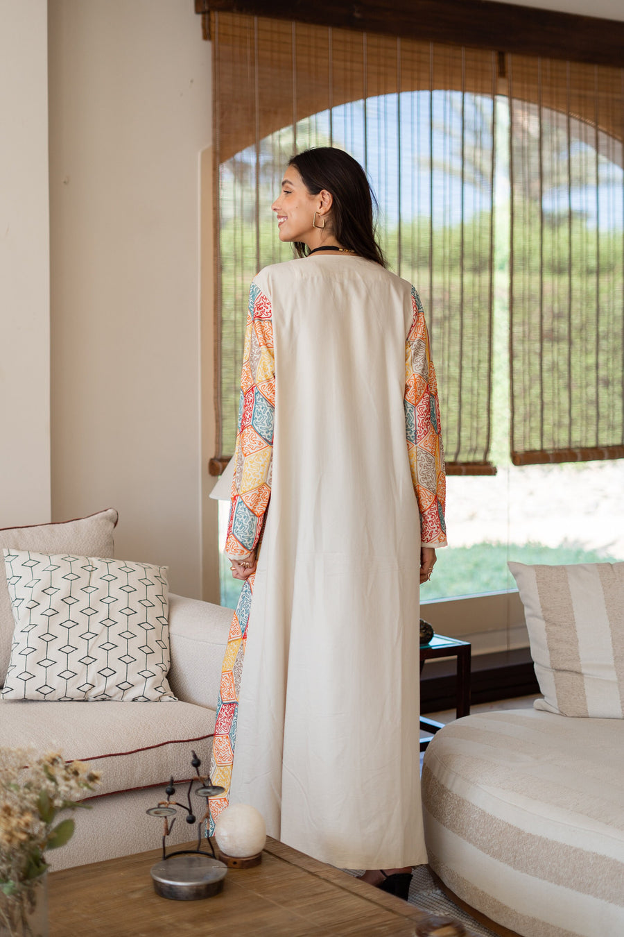 Stunning fully embroidered beige caftan, embroidered Cotton caftan for women, Boho caftan dress, caftans for women, Boho summer caftan