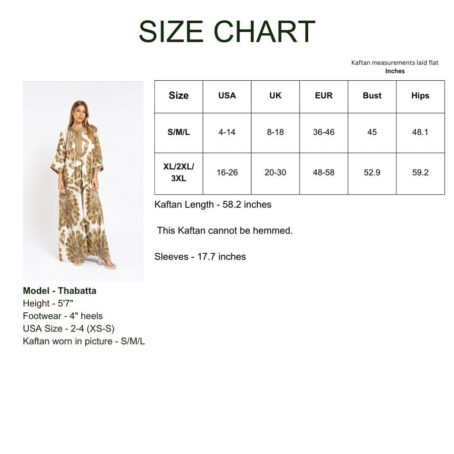 Chic cafe print Summer embroidered Kaftan, Caftan, caftans for women, Boho Kaftan dress, Caftans for women, summer kaftans, women