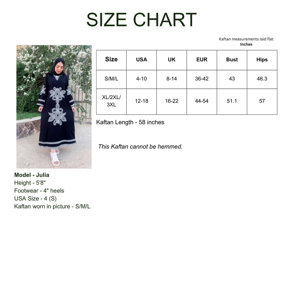 Luxurious black embroidered caftan, linen summer caftan, chic caftan, Summer Kaftan, Caftans for women, caftans for women