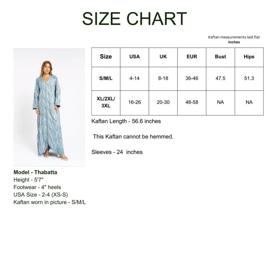 Fully embroidered turquoise caftan, embroidered Cotton caftan for women, Boho caftan dress, caftans for women, Boho summer caftan