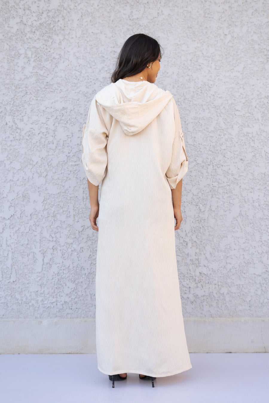 Classy Off White Linen summer caftan maxi dress with pockets, chic Linen caftans for women, Kaftan dress, Caftans for women, caftans