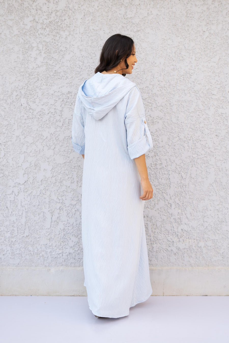 Beautiful Sky Blue Linen summer caftan maxi dress with pockets, chic Linen caftans for women, Kaftan dress, Caftans for women, caftans