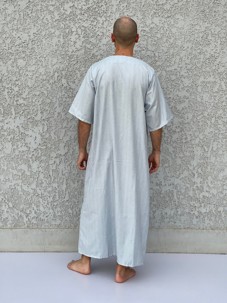 Men's Summer Kaftan, Short sleeve Men's kaftan, Cotton men caftan, caftans for men, men clothing, gift for men, husband gift, gift for him