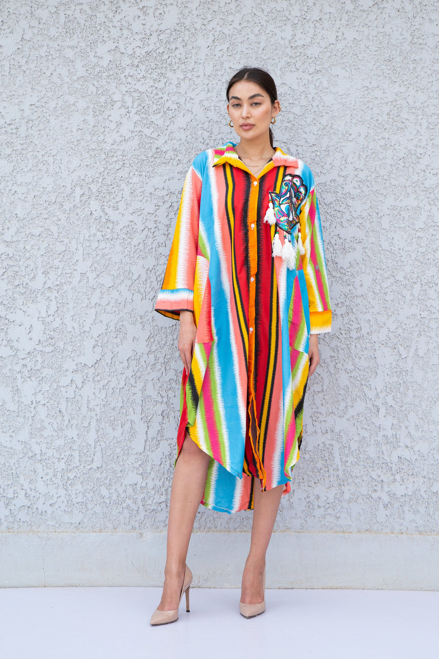 Colorful button up Hamsa sequin kaftan, caftan dress, caftans for women, Boho Kaftan dress, Caftans for women, long summer kaftan, caftan