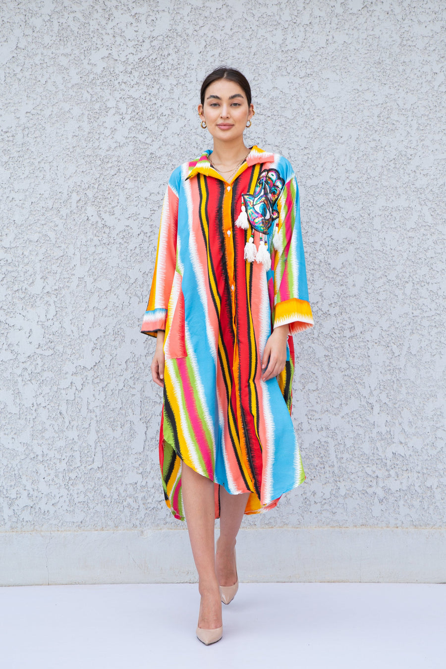 Colorful button up Hamsa sequin kaftan, caftan dress, caftans for women, Boho Kaftan dress, Caftans for women, long summer kaftan, caftan