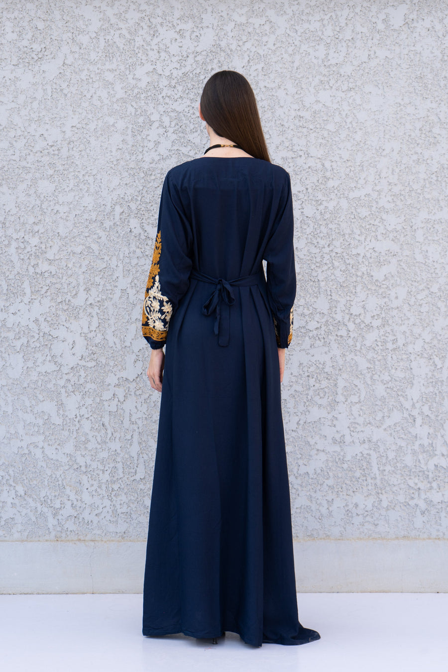 Chic Navy Blue gold embroidered Caftan, caftans for women, Kaftans, embroidered Caftan dress, Caftan maxi dress, Caftans for women, Caftans